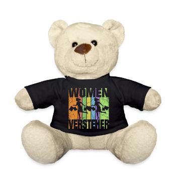 Frau im Kaufrausch - Teddy - Schwarz - Vorne