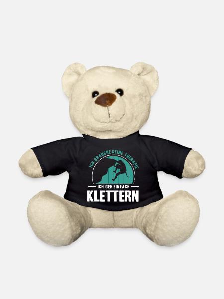 Bouldern Geschenke Klettern Kletterer Boulderer - Teddy - Schwarz