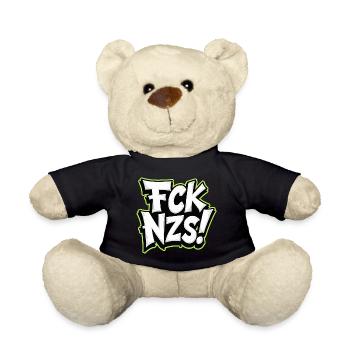FCK NZS Statement gegen Rassismus - Teddy - Schwarz - Vorne