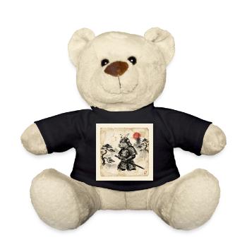 Capybara Samurai Japanischer Krieger - Teddy - Schwarz - Vorne