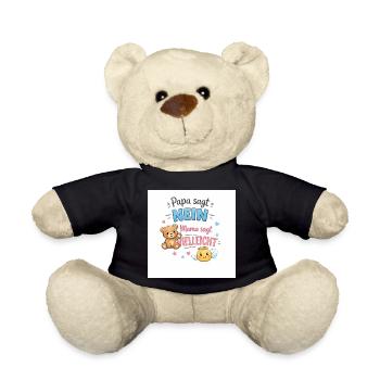 Papa sagt Nein Mama sagt Vielleicht - Teddy - Schwarz - Vorne