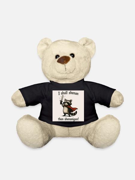 Raccoon Hero Shenanigan - Teddy Bear - black