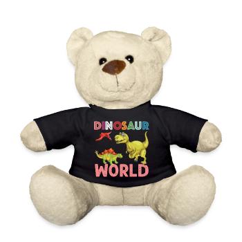 Dinosaur World nice - Teddy Bear - black - Front