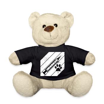 Tierarzt Spritze - Teddy - Schwarz - Vorne