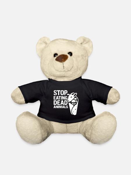Stop Eating Dead Animals – Tierschutz - Teddy - Schwarz