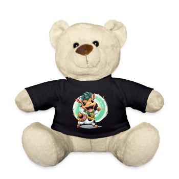 Kuh Trommler im Karneval - Teddy - Schwarz - Vorne