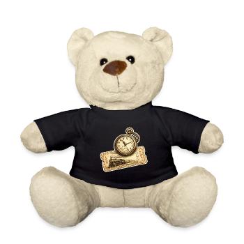 Historische Uhr Lokomotive - Teddy - Schwarz - Vorne