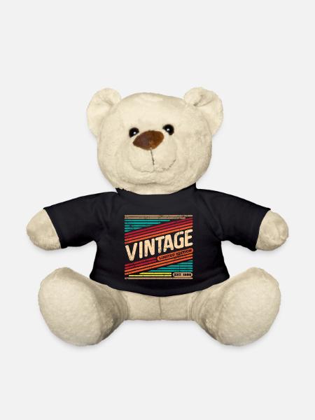 Vintage 1986 - Teddy - Schwarz