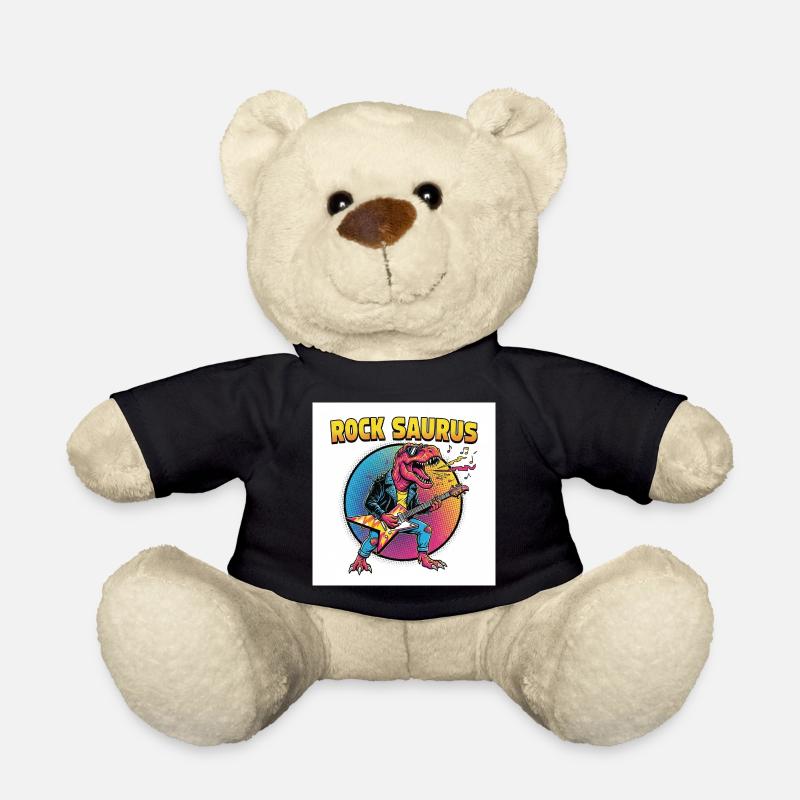 Rock Saurus Guitar Hero - Teddy Bear - black