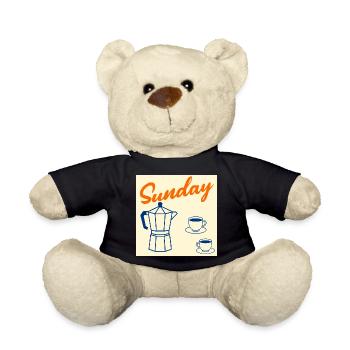 Couple du café du dimanche - Nounours - noir - Devant