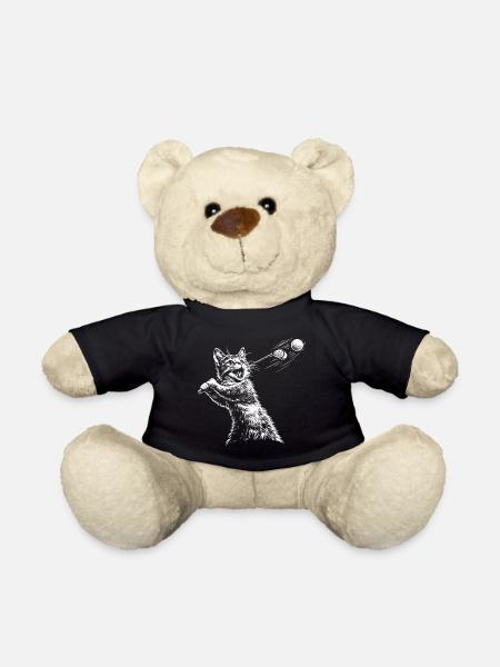 Katze Golfer Golfen - Teddy - Schwarz