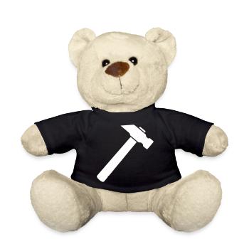 Hammer Werkzeug Handwerk Symbol Vektor - Teddy - Schwarz - Vorne