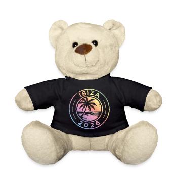 Ibiza 2026 Colorful - Teddy Bear - black - Front