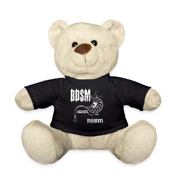 BDSM Gothic Kontrast - Teddy - Schwarz - Vorne