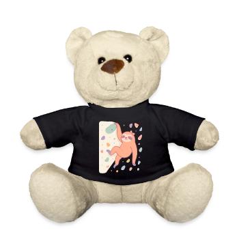 Boulder sloth for women and climbing fans - Teddy Bear - black - Front