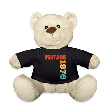 Vintage 1976 - Teddy - Schwarz - Vorne