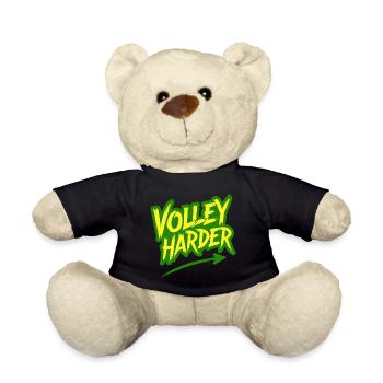 Volley Harder Padel Tennis Power Spruch - Teddy - Schwarz - Vorne