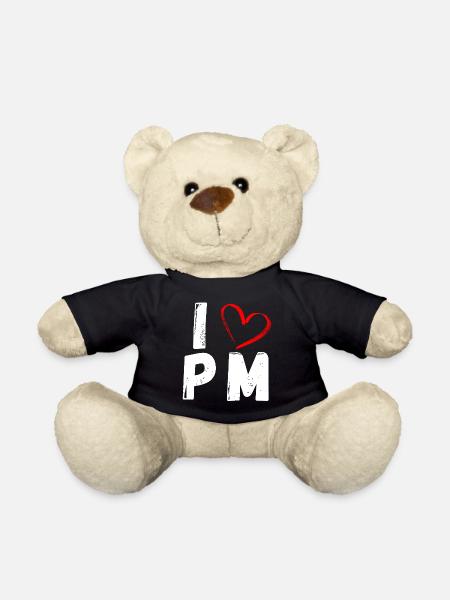 I Love PM | I love PM | Product Management - Teddy Bear - black