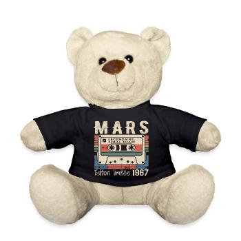 Geburtstag 1967 März 1967 geboren im März 1967 - Teddy - Schwarz - Vorne