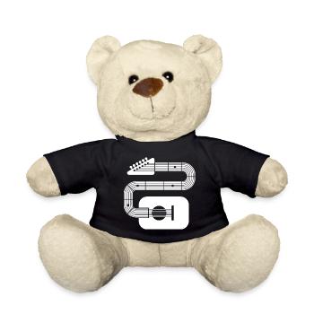 Guitare à forme abstraite - Nounours - noir - Devant