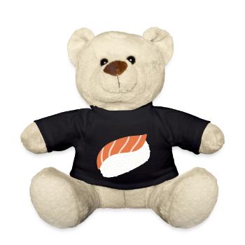 Salmon Nigiri Minimal-Illustrationsdruck - Teddy - Schwarz - Vorne