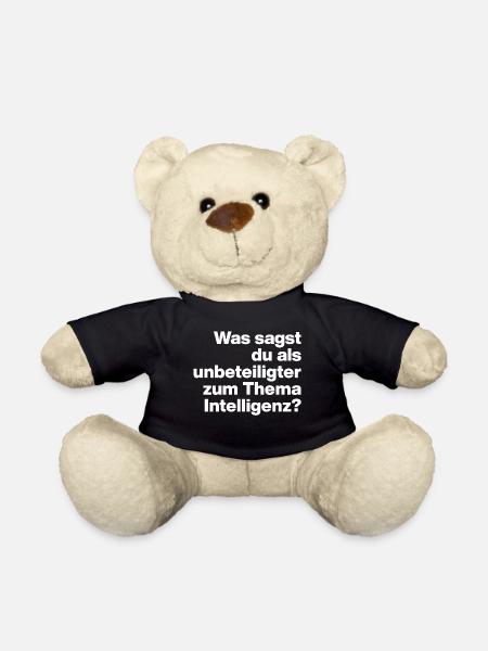WHAT DO YOU SAY TO INTELLIGENCE AS A BYSTANDER? - Teddy Bear - black