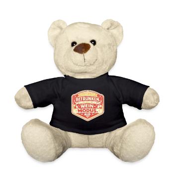 Weinmodus: Nicht Betrunken Sticker - Teddy - Schwarz - Vorne