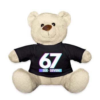 67 Néon Glitch Rétro, six-seven - Nounours - noir - Devant