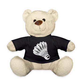 Tattoo Badminton - Sport mit Geschwindigkeit - Teddy - Schwarz - Vorne