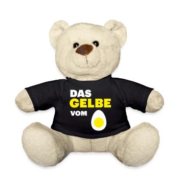 Chicken Fans - Rooster - Rooster - Egg yolk - Teddy Bear - black - Front