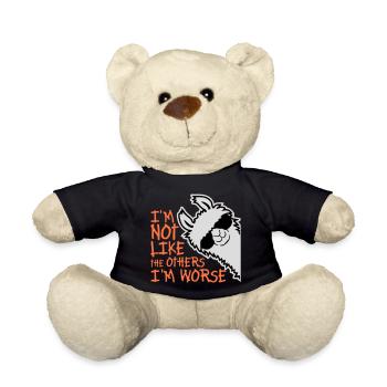 Lama Sonnenbrille Im Not Like The Others I'm Worse - Teddy - Schwarz - Vorne