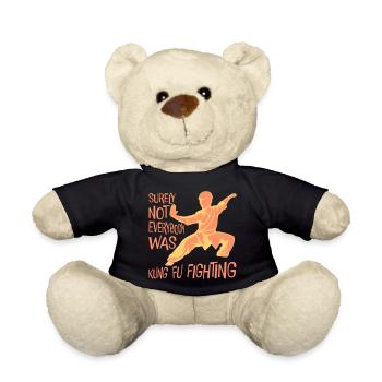 Surely Not Everybody Was Kung Fu Fighting Lustig - Teddy Bear - black - Front