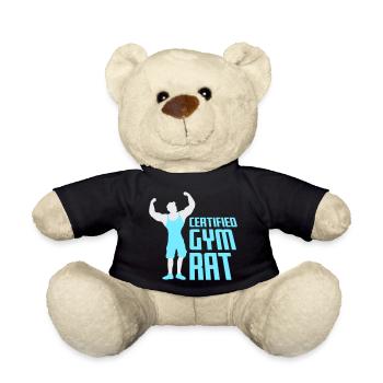 Certified Gym Rat Lustig Fitness Training Spruch - Teddy - Schwarz - Vorne