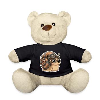 Escargot Aviateur Steampunk Coquille Cuivre - Nounours - noir - Devant