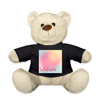 Werte Solidarität - Teddy - Schwarz - Vorne