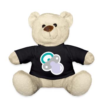 schnuller - Teddy - Schwarz - Vorne