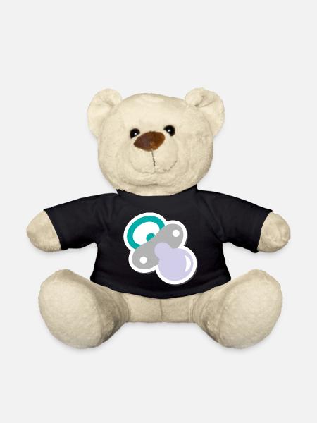 schnuller - Teddy - Schwarz