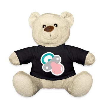 schnuller - Teddy - Schwarz - Vorne