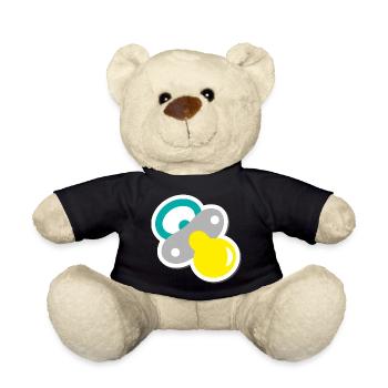 schnuller - Teddy - Schwarz - Vorne