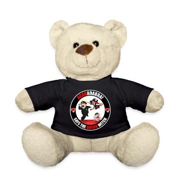 The Antifa Witch - Police - Teddy Bear - black - Front