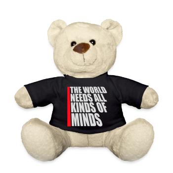 Le monde a besoin de toutes sortes d’esprits inspirants - Nounours - noir - Devant