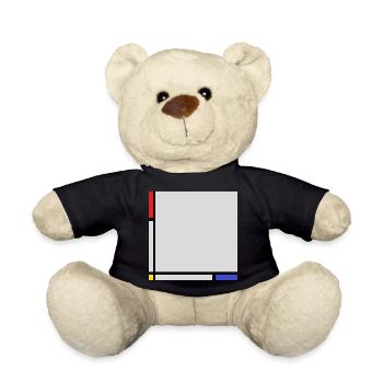 Komposition im Stil von Mondrian. - Teddy - Schwarz - Vorne