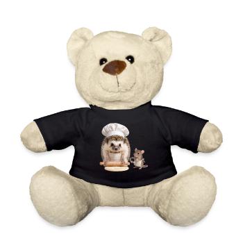 Igelbäcker mit Maushelfer - Teddy - Schwarz - Vorne