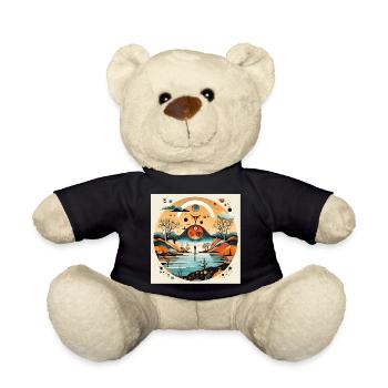 Circle Landscape of the Eyes - Teddy Bear - black - Front