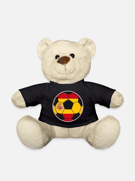 Football team Spain - Teddy Bear - black
