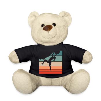 Retro Stripe Climber Bouldering Woman - Teddy Bear - black - Front