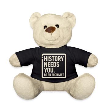 L’histoire exige que tu sois archiviste - Nounours - noir - Devant