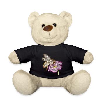 Zentangle-Biene - Teddy - Schwarz - Vorne