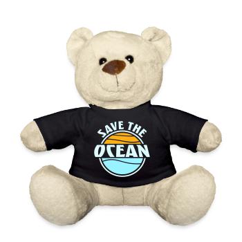 Save The Ocean Ozean Aktivismus Umwelt Statement - Teddy - Schwarz - Vorne