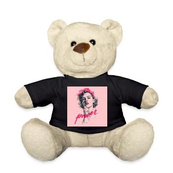 Female Power Illustration - Teddy Bear - black - Front